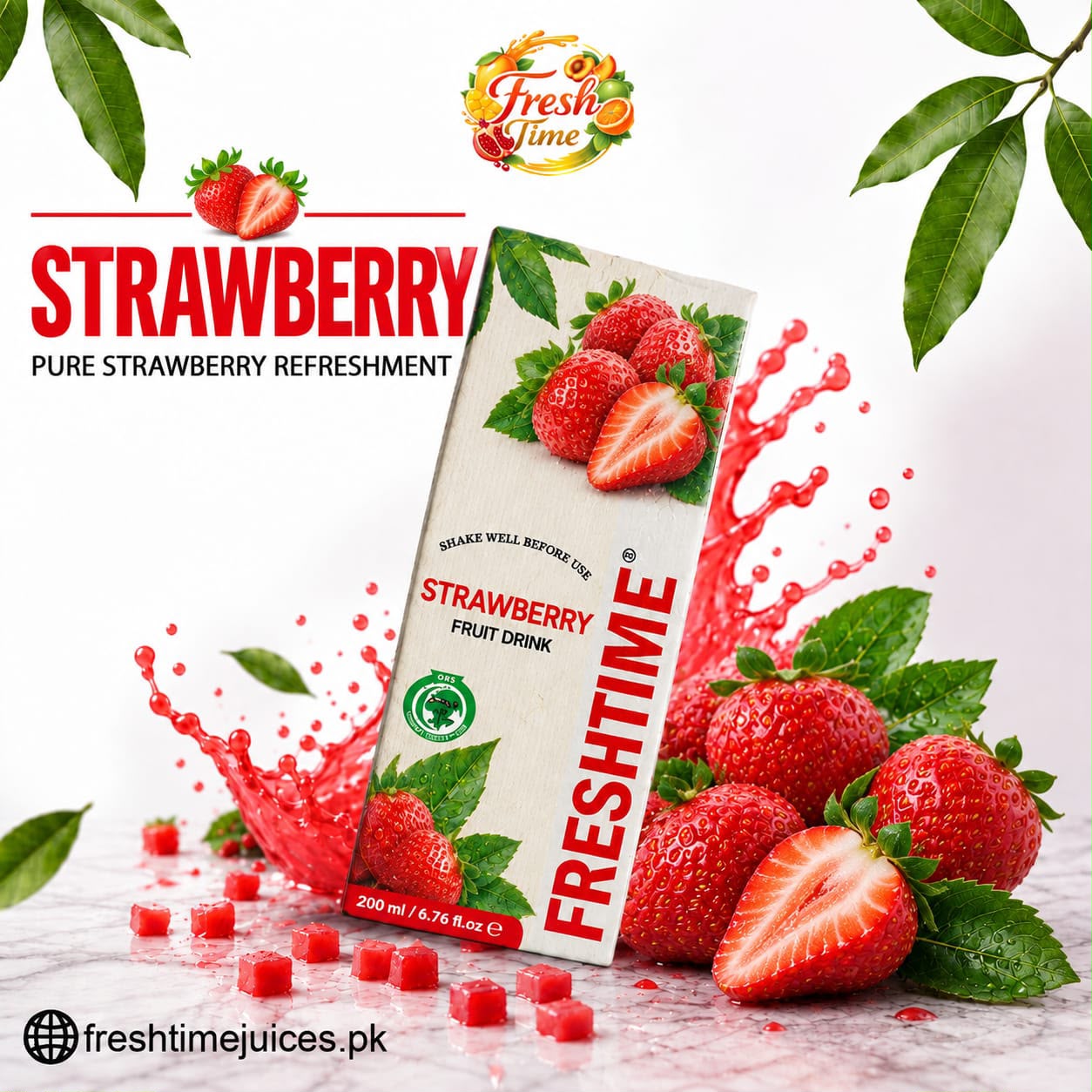 Freshtime strawberry Juice